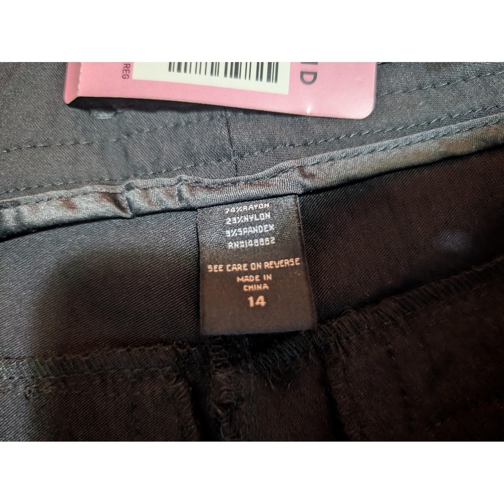 Torrid Pants Womens 14 Black Jetsetter Slim Boot Dress Work Trousers - Picture 11 of 11
